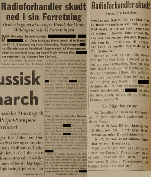 The Article is from the arcives at The Museum of Danish Resistance 1940-1945, Copenhagen, Denmark.